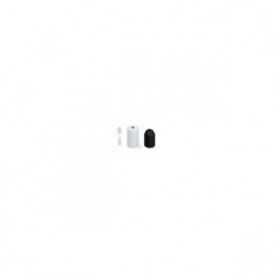 Casquilho E27 em Metal Cilindrico Branco Mate