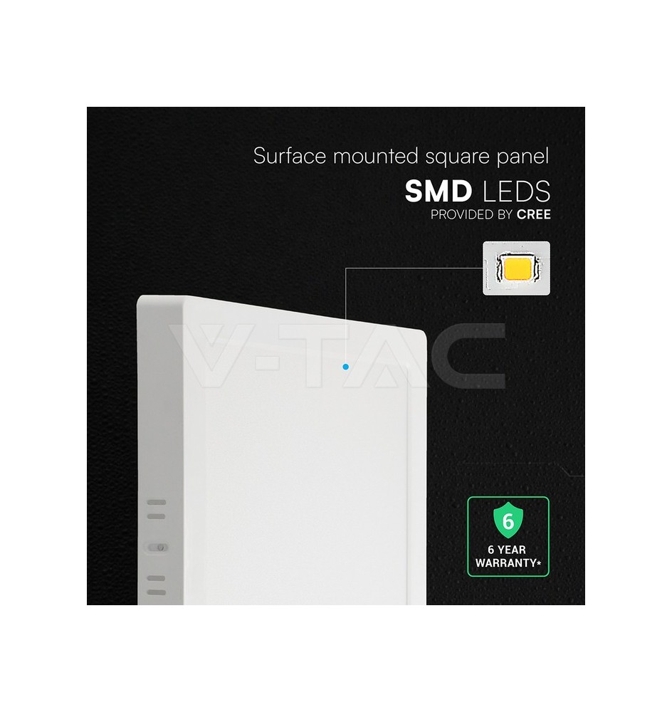 Painel LED V-TAC 18W 3CCT 1980Lm Q SURFACE IP20