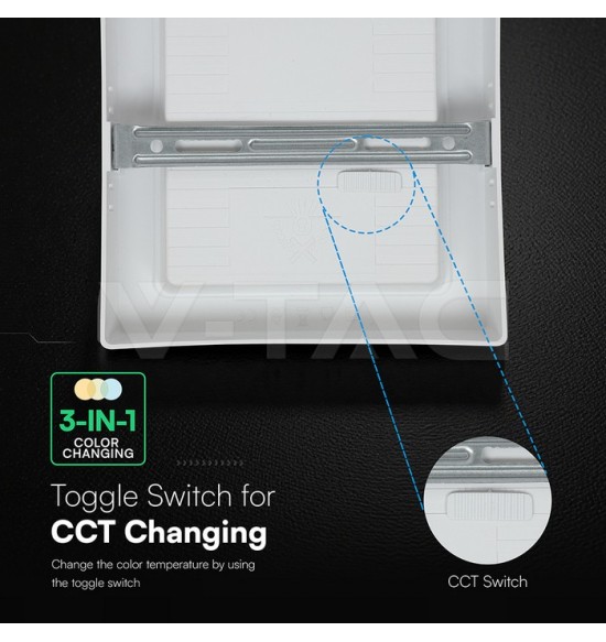 Painel LED V-TAC 18W 3CCT 1980Lm Q SURFACE IP20