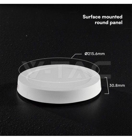 Painel LED V-TAC 18W 3CCT 1980Lm R SURFACE IP20