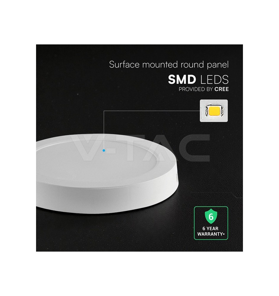 Painel LED V-TAC 18W 3CCT 1980Lm R SURFACE IP20