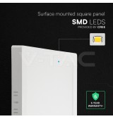 Painel LED V-TAC 24W 3CCT 2640Lm Q SURFACE IP20