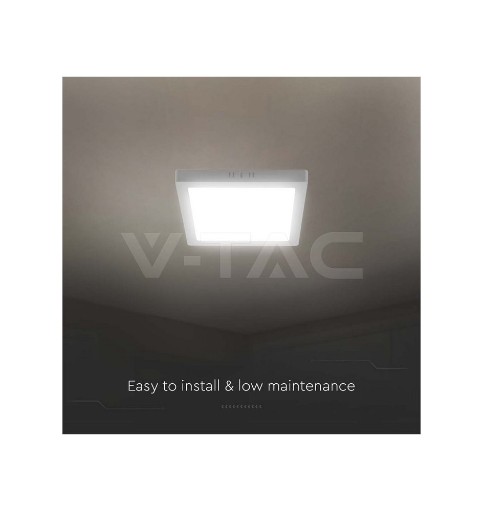 Painel LED V-TAC 24W 3CCT 2640Lm Q SURFACE IP20